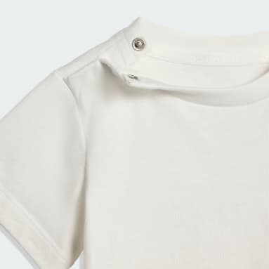 ชุดเสื้อยืดและกางเกงปั่นจักรยานขาสั้นสำหรับเด็ก