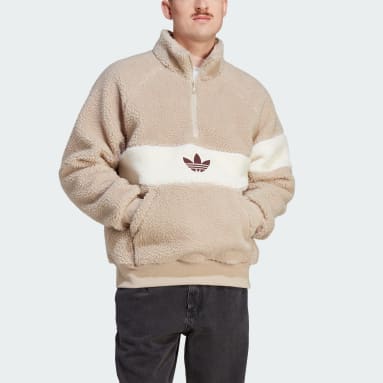 남성 Lifestyle Beige 윈터 플리스 재킷