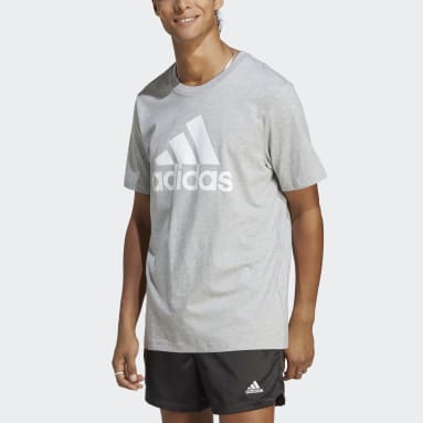 Mænd Sportswear Grå Essentials Single Jersey Big Logo T-shirt