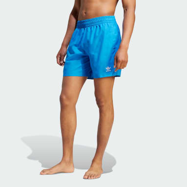 Men's Originals Blue Adicolor Essentials Solid Swim Shorts