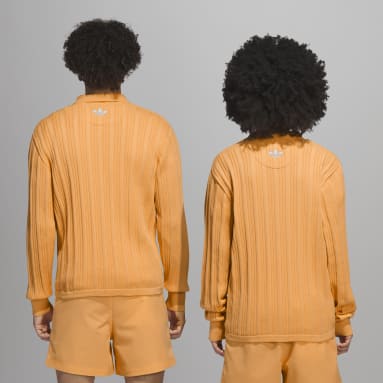 Maglia Pharrell Williams Knit Long Sleeve (Neutral) Arancione Uomo Originals