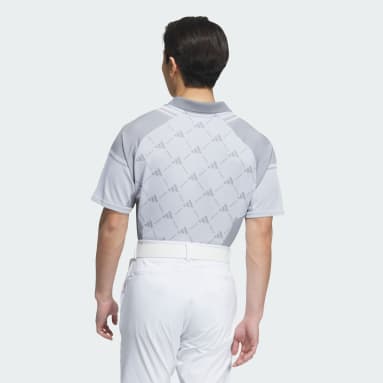 Men Golf White PRIMEKNIT Seamless Short Sleeve Polo Shirt