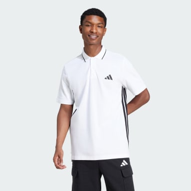 Essentials 3-Streifen Piqué Poloshirt