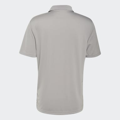 Men Golf Grey Performance Golf Polo Shirt