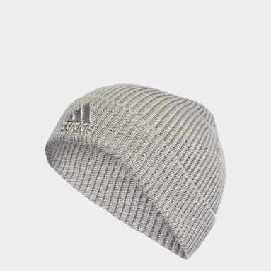 Two-Colored Logo Beanie Szary