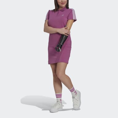 Women Originals Purple Adicolor Classics Tee Dress