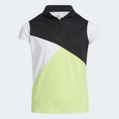 Girls Golf Black HEAT.RDY Golf Polo Shirt