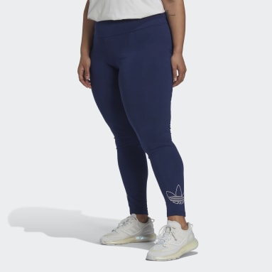 Dames Originals blauw Legging (Grote Maat)