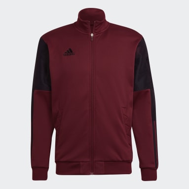 Männer Freizeit Tiro Trainingsjacke Weinrot
