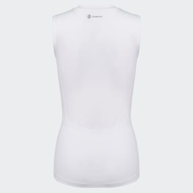 Youth Sportswear White Sleeveless Techfit Top