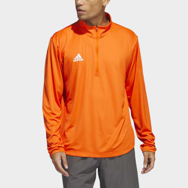 Men's Sportswear Orange Under the Lights Long Sleeve 1/4 Zip Knit Top