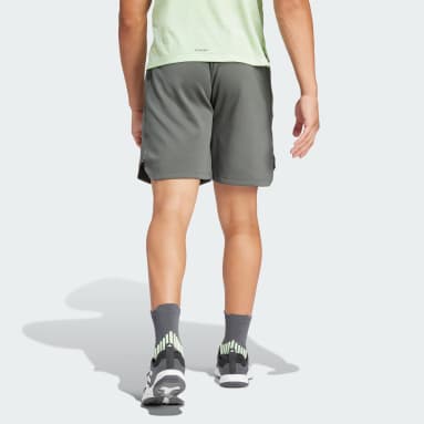 Men's Training Grey Workout Logo Knit Shorts