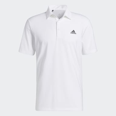 Men Golf White Ultimate365 Solid Left Chest Golf Polo Shirt