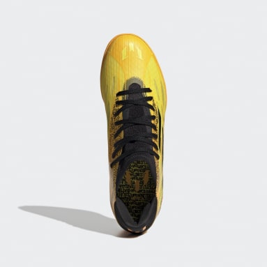 Chuteira X Speedflow Messi.3 Futsal Ouro Futebol