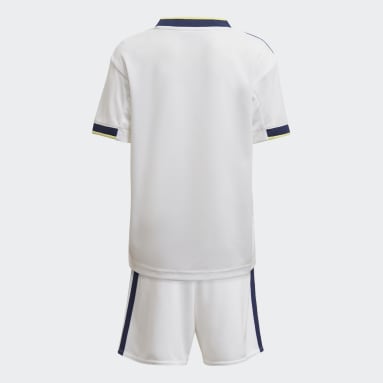 Kinder Fußball Leeds United FC 22/23 Mini-Heimausrüstung Weiß
