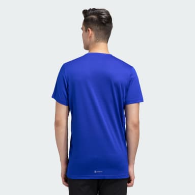 Men Running Blue OWN THE RUN TEE