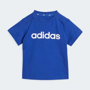 Conjunto de Camiseta y Shorts Essentials Lineage Algodón Orgánico Azul Niño Sportswear
