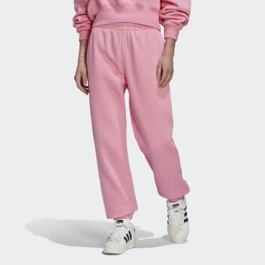 Pantalón Adicolor Essentials Fleece Rosa Mujer Originals