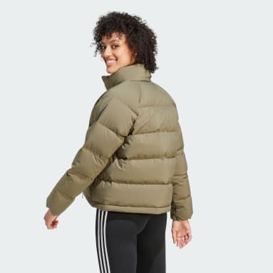 Casaco de Penas Largo Helionic Verde Mulher Sportswear