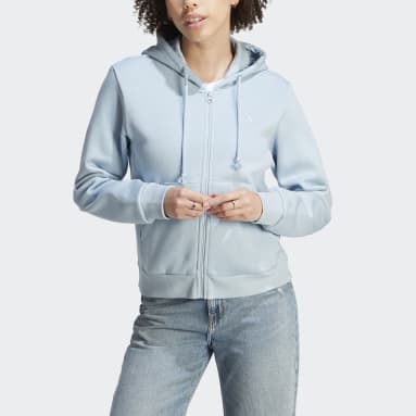 Casaco com Capuz em Fleece ALL SZN Azul Mulher Sportswear