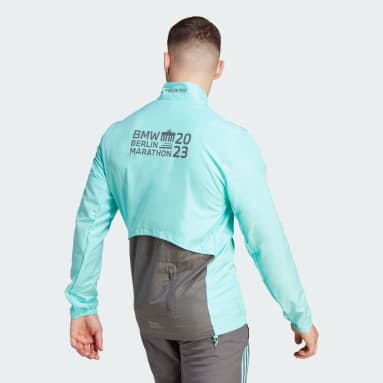 Men Running Turquoise BMW BERLIN-MARATHON 2023 Legends Jacket