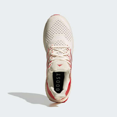 Adidas ultra boost white and red new arrivals