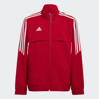 Barn Fotboll Röd CON22 PRE JKT Y
