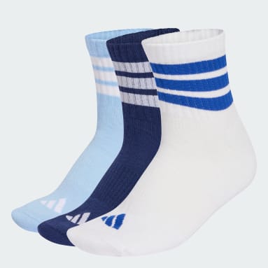 PONOŽKY 3 STRIPES CUSHIONED SPORTSWEAR MID CUT SOCKS 3 PAIR PACK
