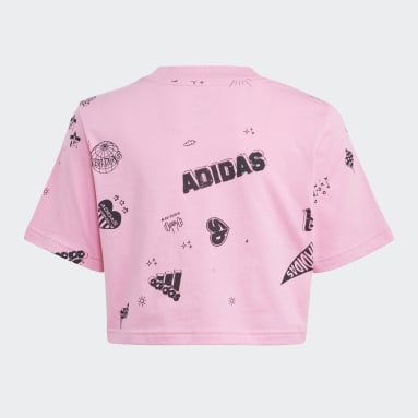 Camiseta Corta Estampada Brand Love Niños Rosa Niña Sportswear