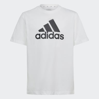 T-shirt Essentials Big Logo Cotton Loose Bianco Bambini Sportswear