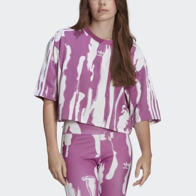 Polera Corta Thebe Magugu Estampada Morado Mujer Originals