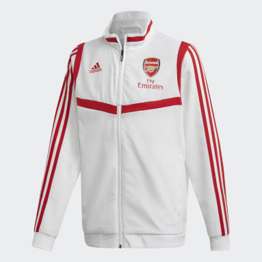 Barn Fotboll Vit Arsenal Presentation Jacket