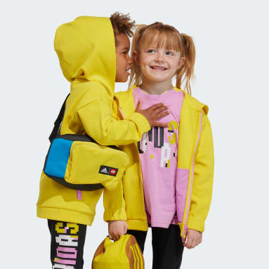 Børn Sportswear Gul adidas x Classic LEGO® Full-Zip hættetrøje