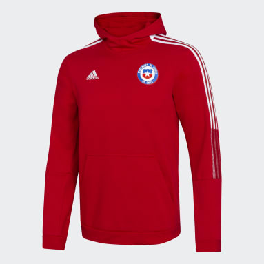 Polerón con Capucha Chile Rojo Niño Fútbol