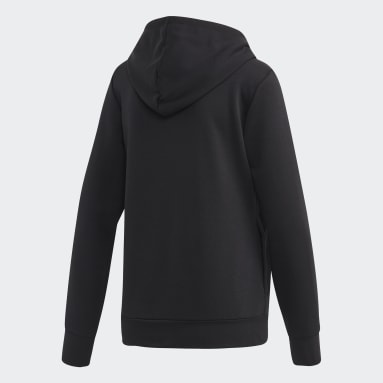 Polera con Capucha Essentials Linear Negro Mujer Sportswear