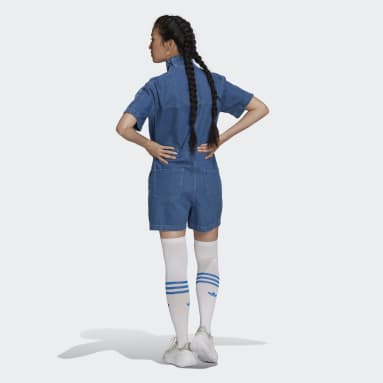 Frauen Originals Adicolor Denim Jumpsuit Blau