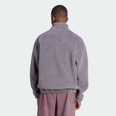 Adidas originals tech polar fleece in white top