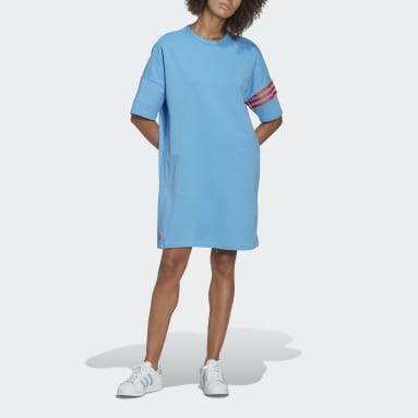 Adidas Femme Sport & Maillots de bain Vêtements de sport Robes & Jupes Robe t-shirt Adicolor Classics Big Trefoil 