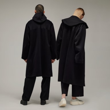Gabardina de Lã Y-3 Preto Y-3