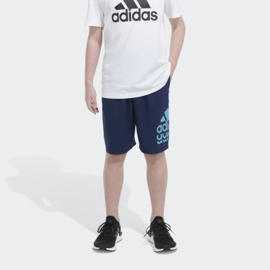 Short en tissu Badge of Sport Essentials Bleu Adolescents 8-16 Years Entraînement