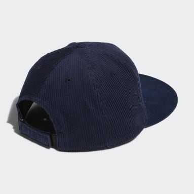 남성 Golf Blue 코듀로이 플랫 캡