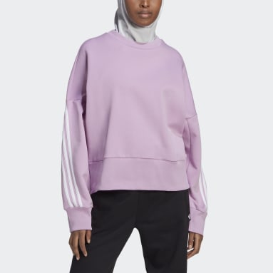 Women Sportswear Purple adidas Sportswear Future Icons 3-Stripes Sweatshirt