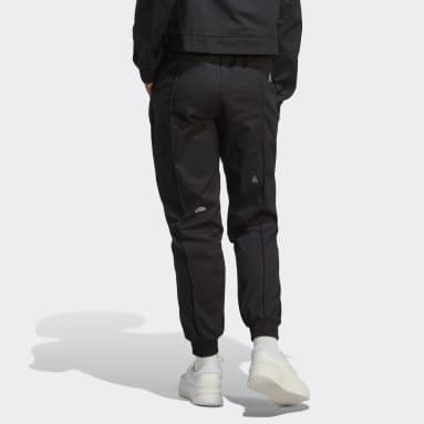Pantalón Holgado con Estampado Negro Mujer Sportswear