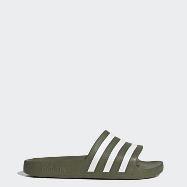 Adilette Aqua Sandaler Grønn