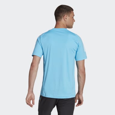 Men Football Blue Tiro 23 Pro Short Sleeve Graphic Jersey