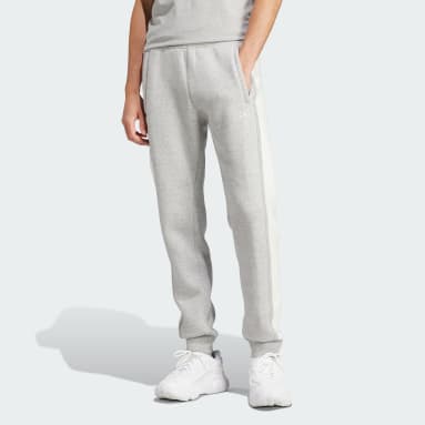 Men Originals Grey Trefoil Essentials+ Reverse Material Sweat Pants