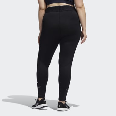 Women Running Black Techfit COLD.RDY Long Tights (Plus Size)