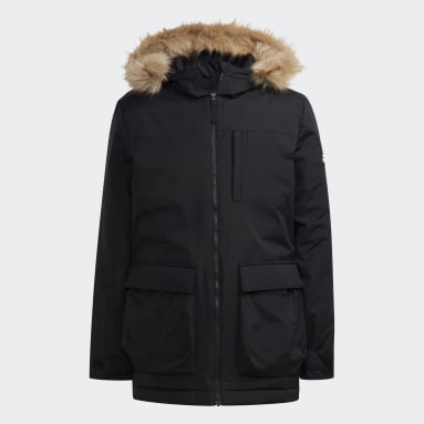 Parka com Capuz Utilitas Preto Homem Sportswear
