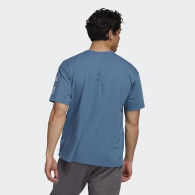 Gym & Training Blue adidas x Peloton Short Sleeve Tee (Gender Neutral)