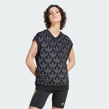 เสื้อกล้ามผ้าถักลายโมโนแกรม Trefoil